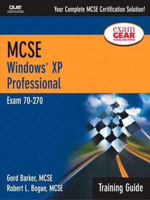 cover image of MCSE Training Guide (70-270): Windows XP Professional